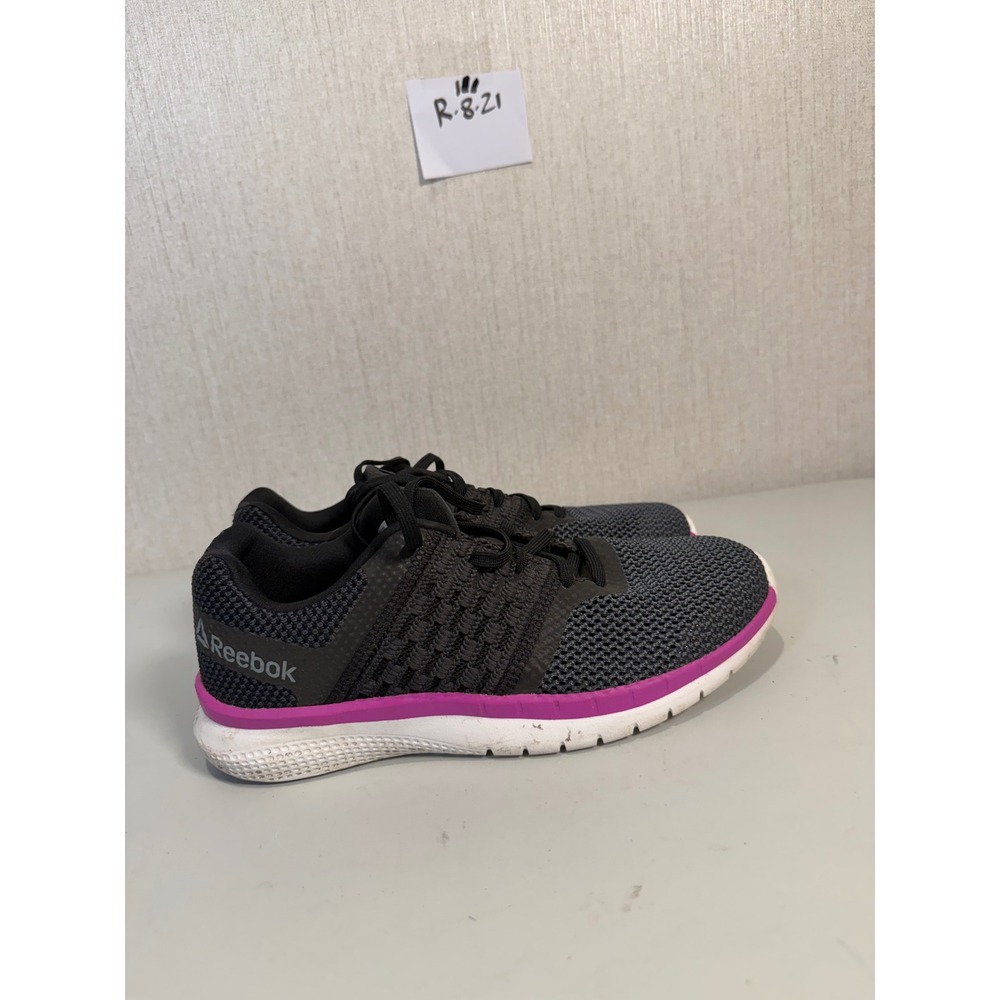 Reebok MemoryTech LT Womens Running Shoes Black Purple Grey CN2032 Size 6.5